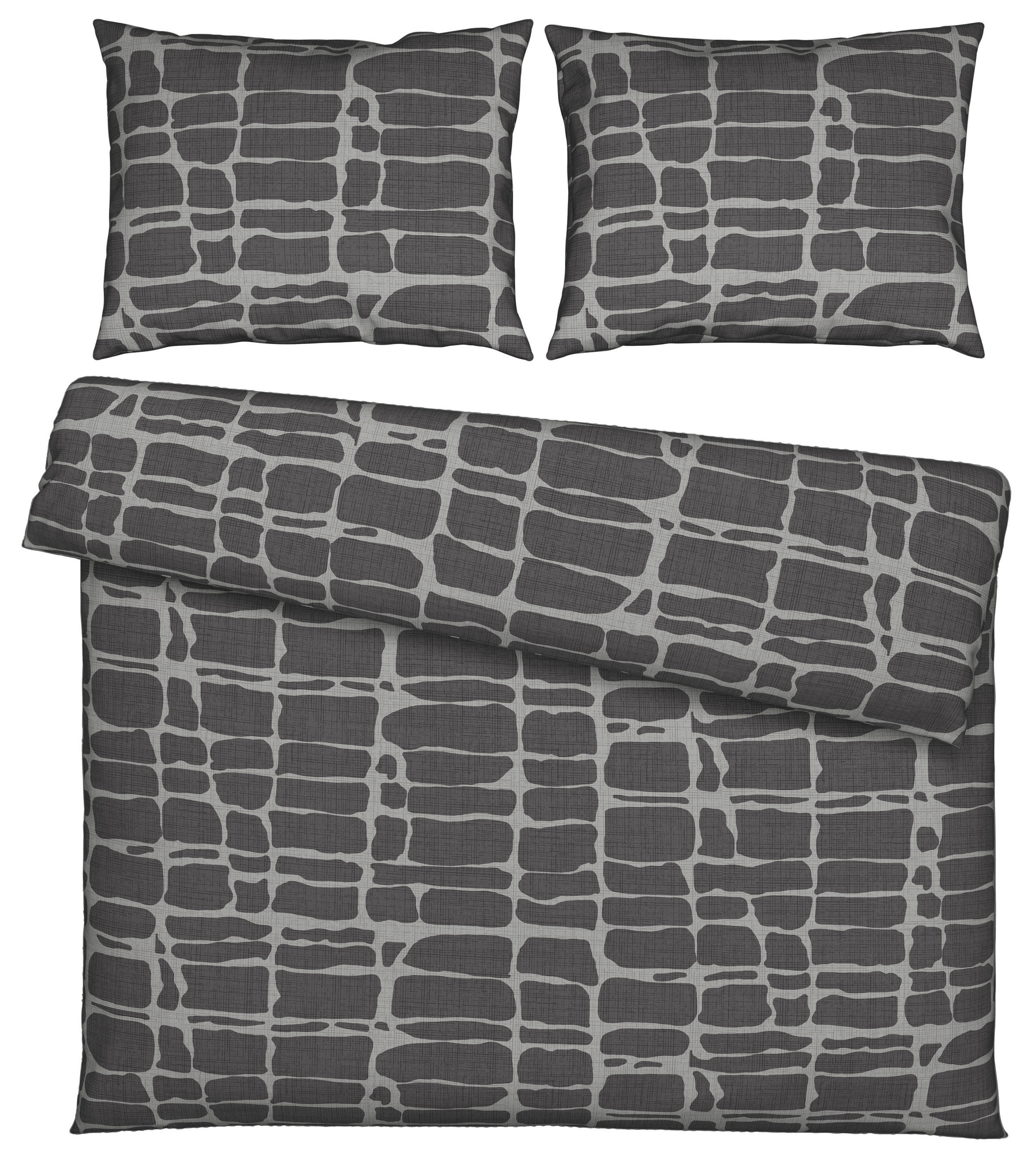 POSTELJINA 200/200 cm  CREST  - antracit, Konvencionalno, tekstil (200/200cm) - Esposa