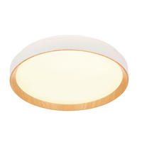 STROPNÉ LED SVIETIDLO, 48/8 cm  - biela/dub sonoma, Basics, kov/plast (48/8cm) - Novel