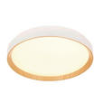 LED-DECKENLEUCHTE 48/8 cm   - Weiß/Sonoma Eiche, Basics, Kunststoff/Metall (48/8cm) - Novel