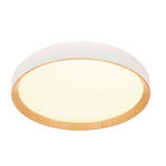 LED-DECKENLEUCHTE 48/8 cm   - Weiß/Sonoma Eiche, Basics, Kunststoff/Metall (48/8cm) - Novel