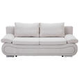 SCHLAFSOFA in Jacquard Beige - Chromfarben/Beige, Design, Textil (200/78/90cm) - Venda
