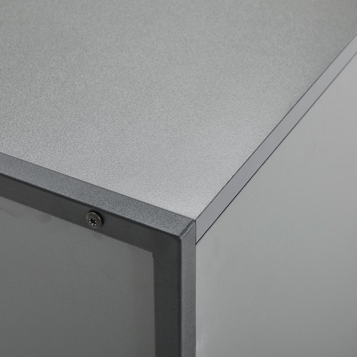 ŠIROKÁ KOMODA, antracitová, černá, 180/75/41 cm - černá/antracitová, Moderní, kov/kompozitní dřevo (180/75/41cm) - P & B