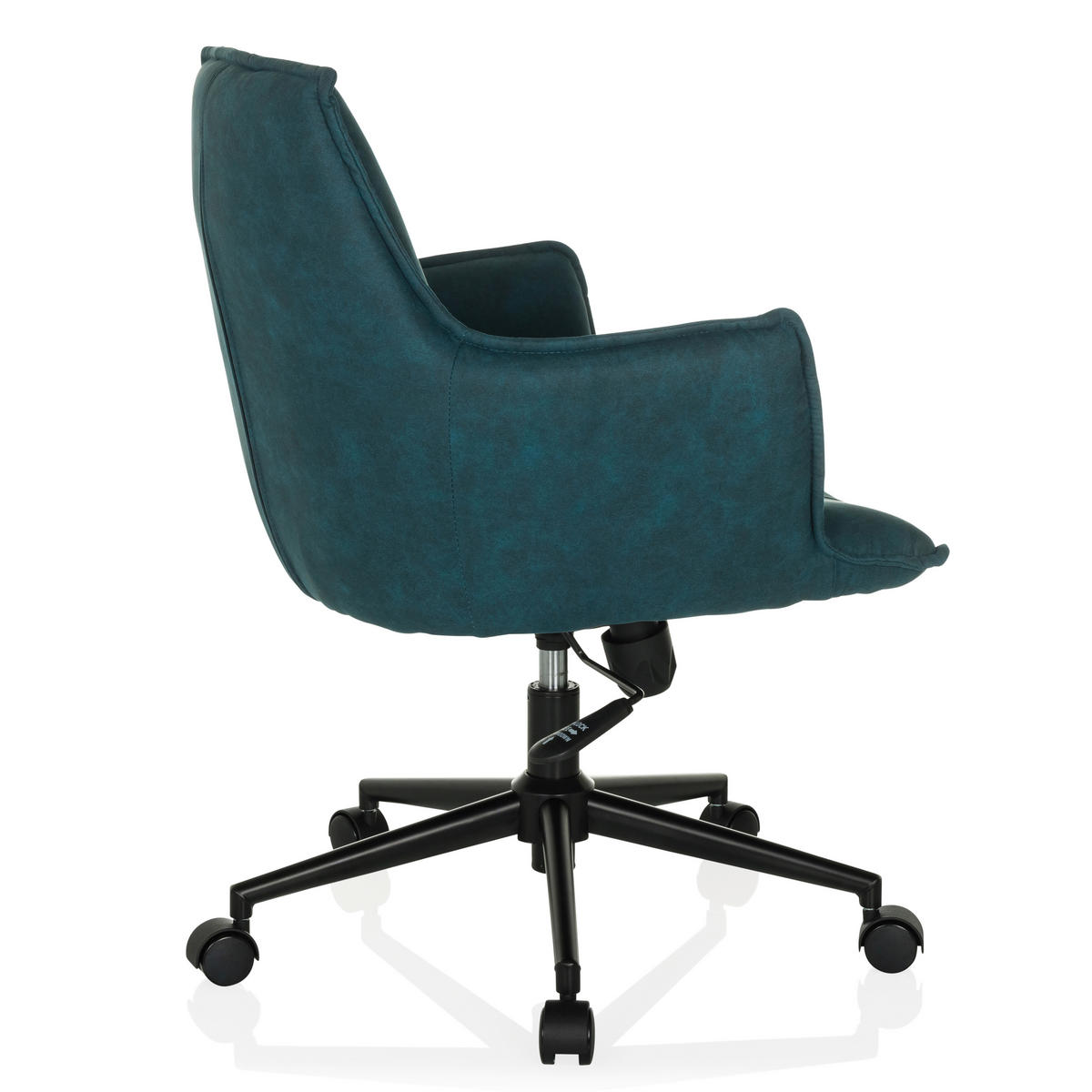 DREHSTUHL Dunkelblau  - Schwarz/Dunkelblau, MODERN, Kunststoff/Textil (54/85/70cm) - MID.YOU