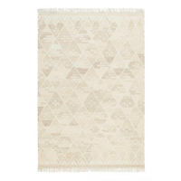 HANDWEBTEPPICH 80/150 cm Vermont Creme, Beigebraun  - Beigebraun/Creme, Design, Textil (80/150cm)