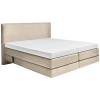BOXSPRINGBETT 180/200 cm  in Naturfarben  - Naturfarben, KONVENTIONELL, Holz/Textil (180/200cm) - Dieter Knoll