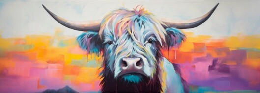 ALUMINIUMBILD Tiere  - Multicolor, Basics, Metall (140/50/2cm) - Euroart