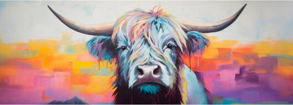 ALUMINIUMBILD Tiere  - Multicolor, Basics, Metall (140/50/2cm) - Euroart