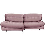 ECKSOFA Rosa Plüsch  - Schwarz/Rosa, Design, Kunststoff/Textil (170/250cm) - Carryhome