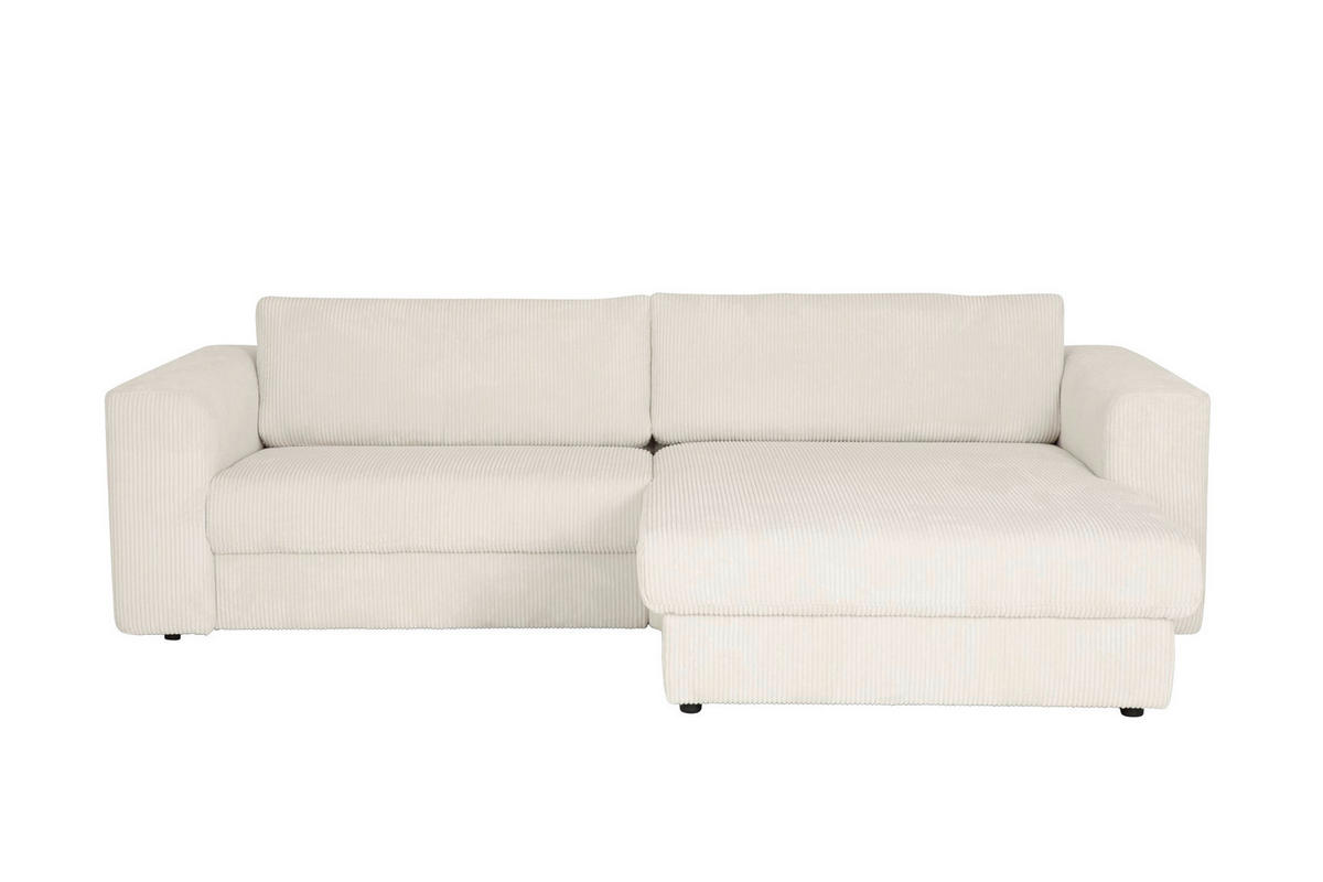 ECKSOFA JOOP Beige Cord  - Beige/Schwarz, KONVENTIONELL, Kunststoff/Textil (269/192cm) - Joop!