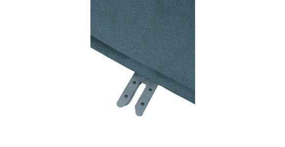 SOFAELEMENT in Plüsch Blaugrau  - Blaugrau/Schwarz, KONVENTIONELL, Kunststoff/Textil (125/66/155cm) - Carryhome