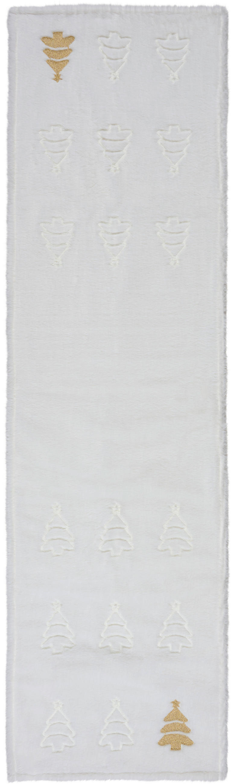 ASZTALI FUTÓ 40/140 cm   - fehér, Trend, textil (40/140cm) - X-Mas