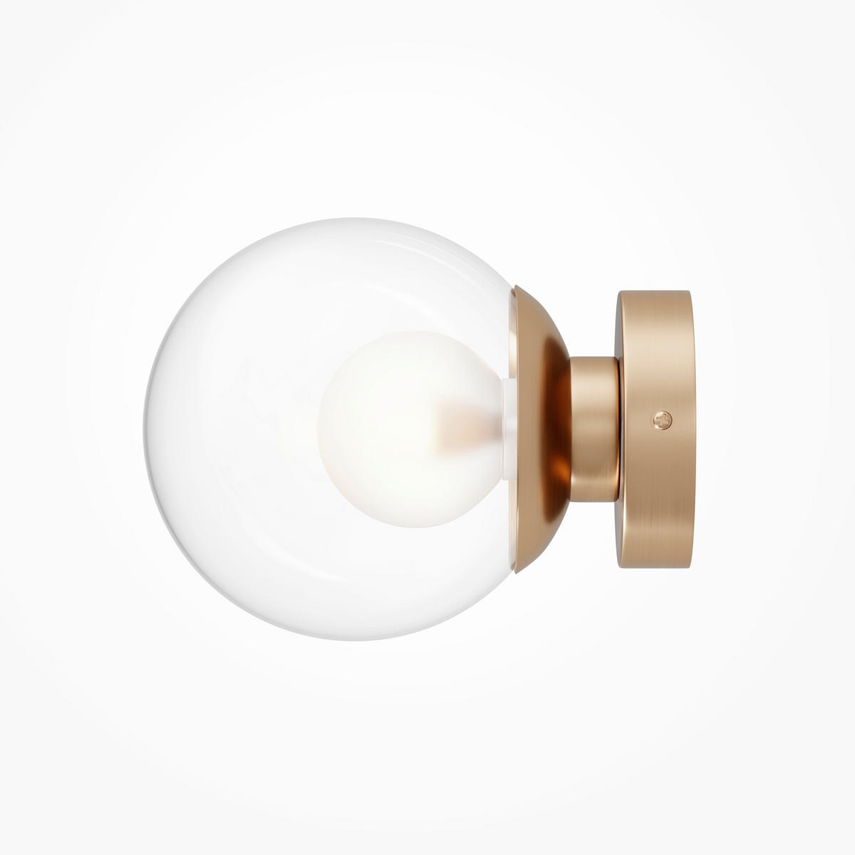 WANDLEUCHTE Basic form 15/15 cm  - Goldfarben, Design, Metall (15/15cm) - MAYTONI