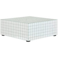 COUCHTISCH Spiegelglas quadratisch Klar  - Klar/Schwarz, Design, Glas/Holzwerkstoff (80/32/80cm) - MID.YOU