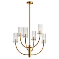 KRONLEUCHTER 61/61/44,7 cm  - Messingfarben, Trend, Glas/Metall (61/61/44,7cm) - MAYTONI
