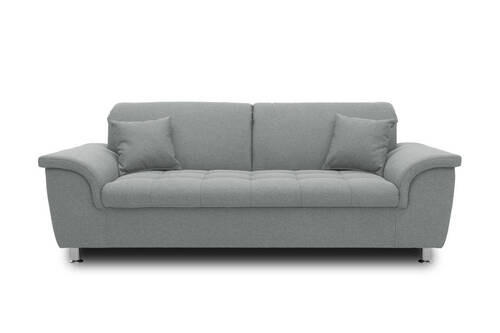 2-SITZER-SOFA in Webstoff Grau  - Chromfarben/Grau, KONVENTIONELL, Textil/Metall (210/81/97cm) - MID.YOU