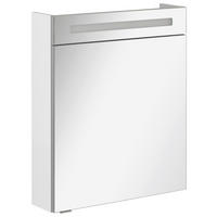 SPIEGELSCHRANK 60/71/16 cm  - Alufarben/Weiß, MODERN, Glas/Holzwerkstoff (60/71/16cm) - MID.YOU
