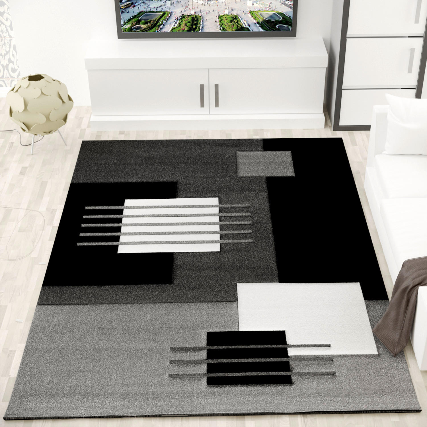 WEBTEPPICH  Wohnzimmer 200/290 cm Grau rechteckig  - Grau, MODERN, Textil (200/290cm)