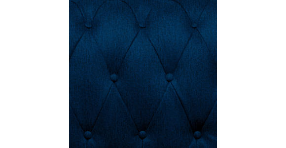 CHESTERFIELD-SOFA Webstoff Blau  - Wengefarben/Blau, LIFESTYLE, Holz/Textil (206/76,5/96cm) - Landscape