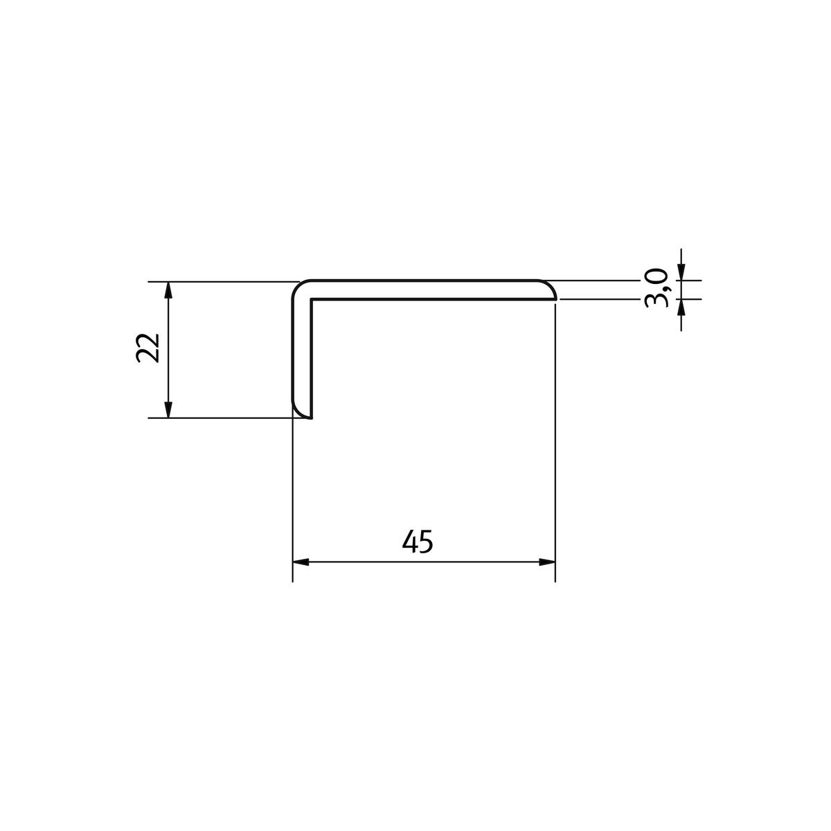 Winkelleiste Fichte Fichtefarben  - Fichtefarben, Design, Naturmaterialien (240/2.2/4.5cm) - Egger Holzwerkstoffe
