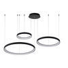 LED-PENDELLEUCHTE Vidal   - Schwarz, Design, Kunststoff (78/78/200cm) - Lucide