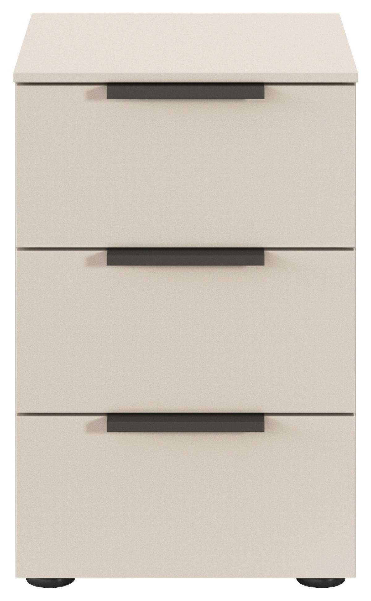 NACHTSCHRANK 40/61/42 cm  - Champagner/Graphitfarben, MODERN, Holzwerkstoff/Metall (40/61/42cm) - Rauch Möbel