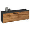 LOWBOARD  in 115/39/40 cm  - Anthrazit/Schwarz, Modern, Holzwerkstoff/Kunststoff (115/39/40cm) - MID.YOU