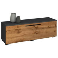 LOWBOARD  in 115/39/40 cm  - Anthrazit/Schwarz, Modern, Holzwerkstoff/Kunststoff (115/39/40cm) - MID.YOU