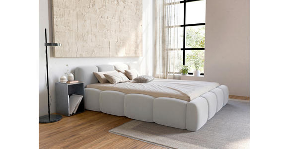 POLSTERBETT Lattenrost, Bettkasten Weiß 180/200 cm - Schwarz/Weiß, Design, Holz/Textil (180/200cm) - Carryhome