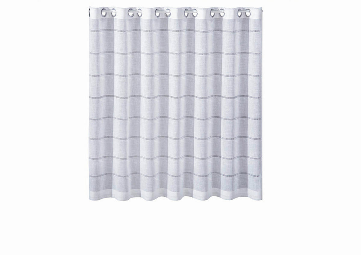 KURZGARDINE  140/90 cm  - Weiß, KONVENTIONELL, Textil (140/90cm)