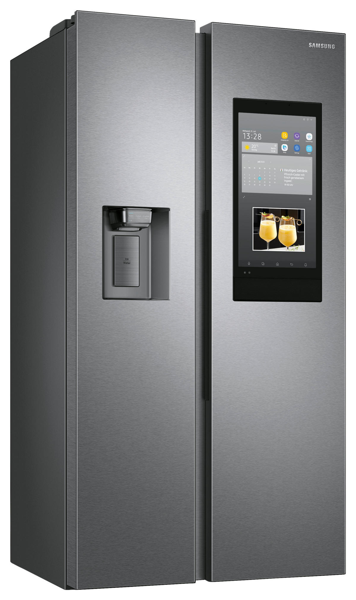 SIDE-BY-SIDE 91,2/178,0/71,6 cm RS6HA8891SL/EG  - Schwarz, Basics, Glas/Kunststoff (91,2/178,0/71,6cm) - Samsung