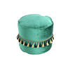 POUF Samt 45/38/45 cm  - Goldfarben/Grün, LIFESTYLE, Textil (45/38/45cm) - Kayoom