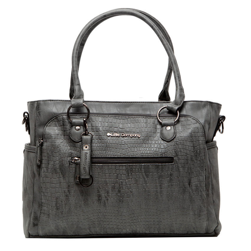 WICKELTASCHE Little Company  - Anthrazit, Trend, Kunststoff/Textil (30/40/12cm)
