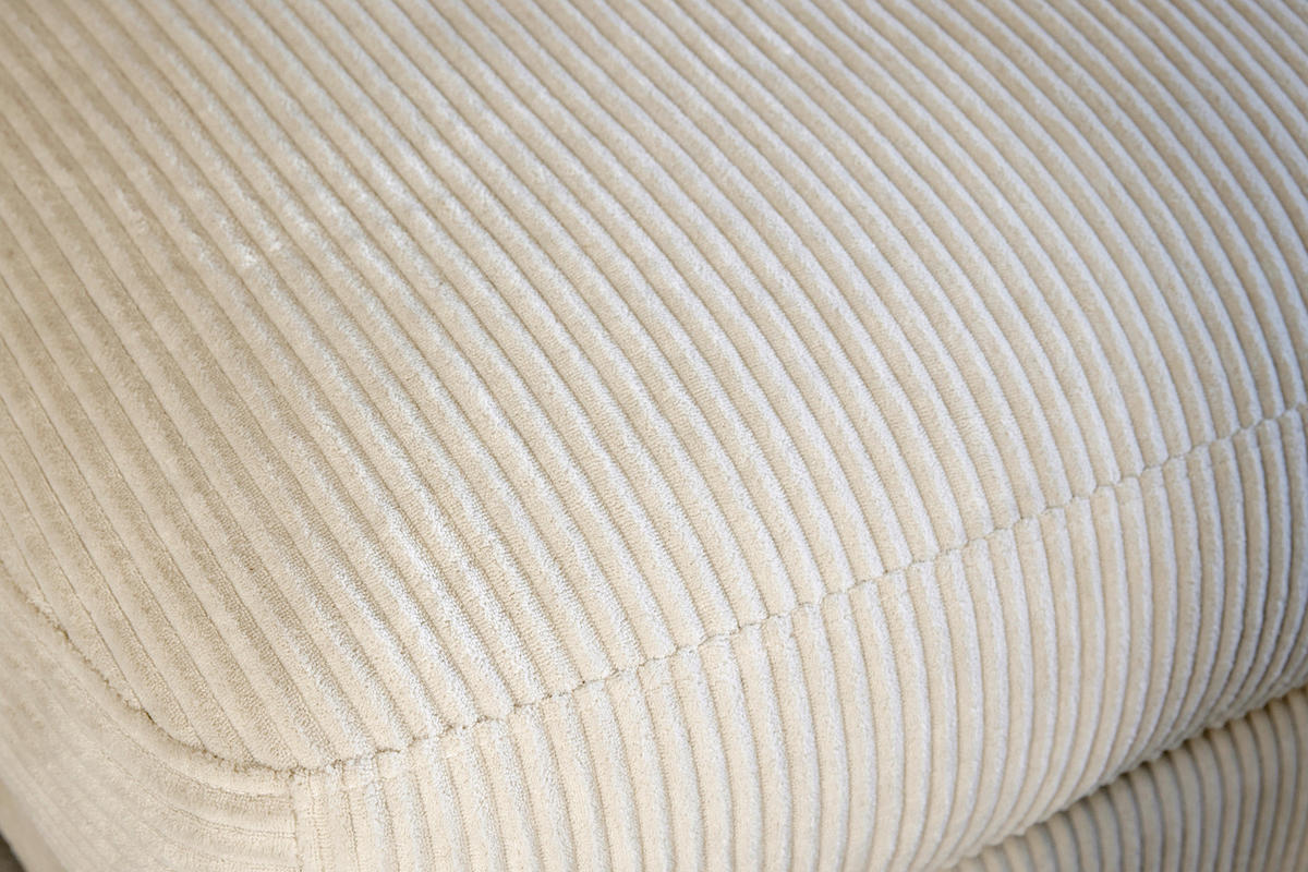 ECKSOFA  RELAX ASPEN CORNER M-R EU Weiß, Ecru Cord  - Ecru/Schwarz, MODERN, Holz/Textil (271/166cm) - Livetastic