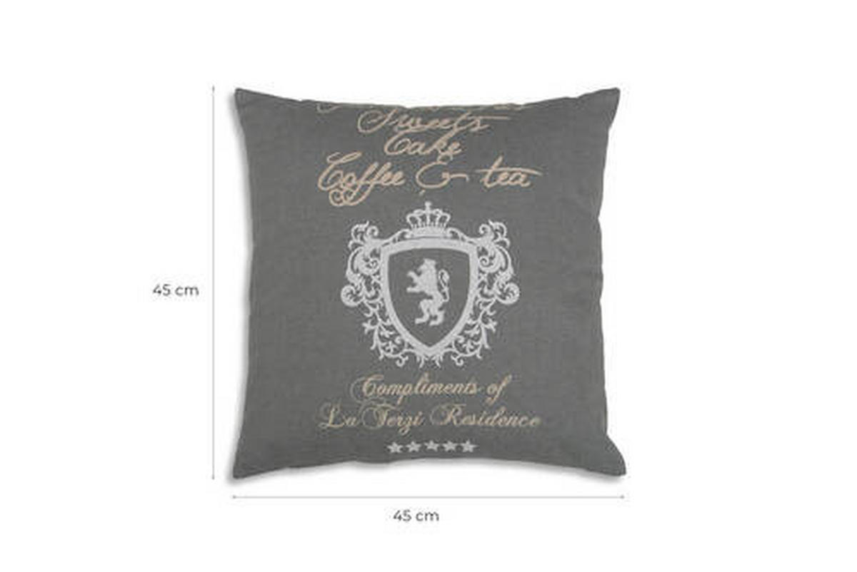 ZIERKISSENSET 2-teilig 48/48 cm  - Grau, Basics, Textil (48/48cm)