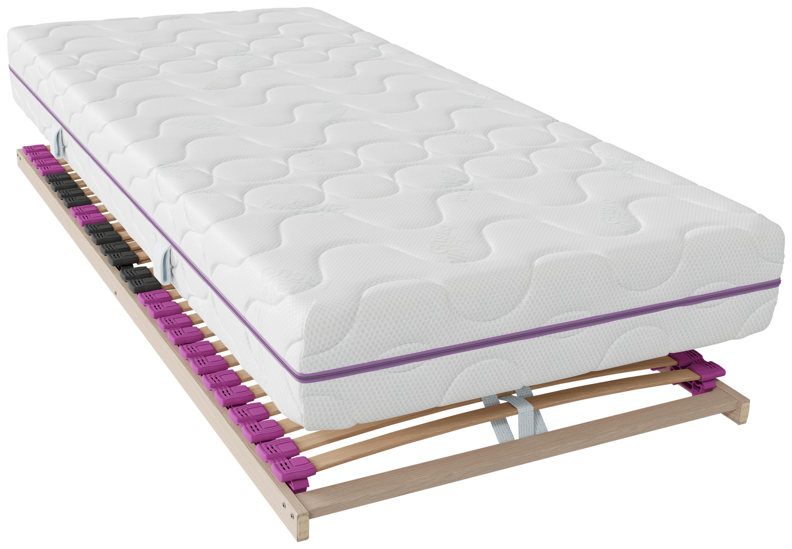 MATRATZENSET 90/200 cm  - Naturfarben, Basics, Holz (90/200cm) - Sleeptex