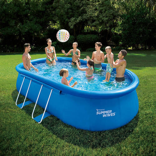 POOL-SET PGP1181042F 305/107/549 cm  - Blau, KONVENTIONELL, Kunststoff (305/107/549cm)