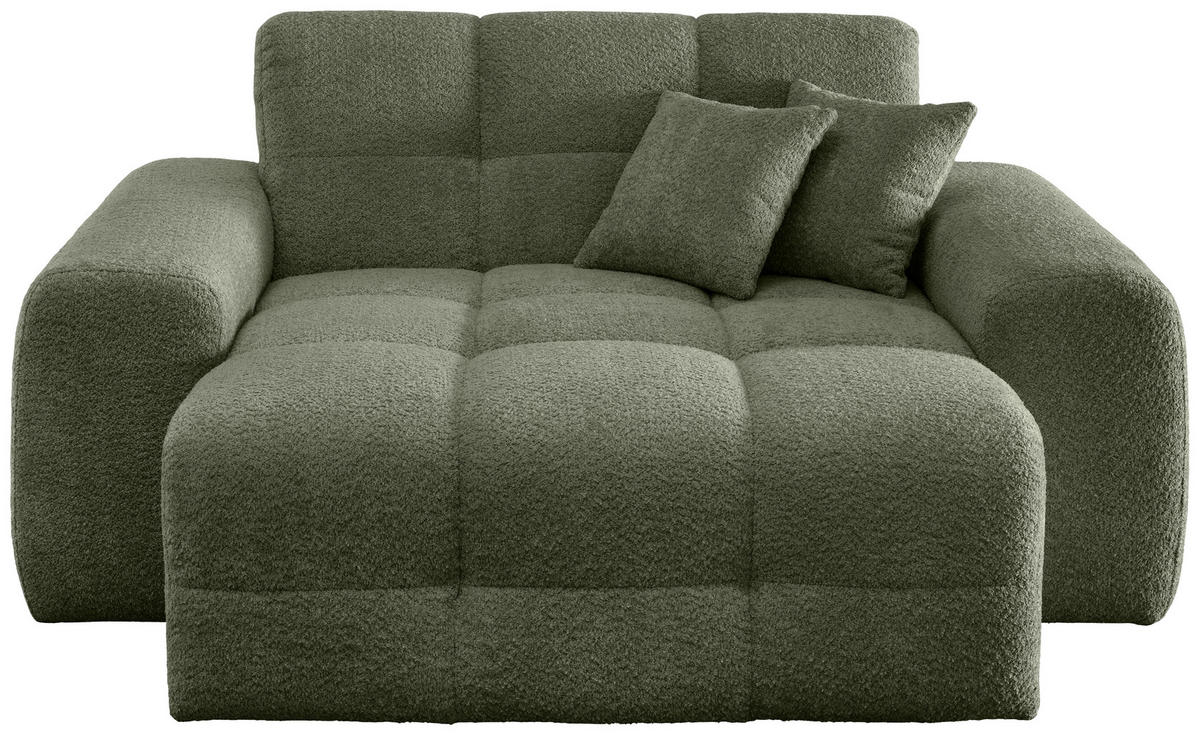 XXL-SESSEL - Waldgrün/Schwarz, MODERN, Kunststoff/Textil (181/87/155cm) - Livetastic