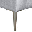 ECKSOFA Grau Chenille  - Silberfarben/Grau, KONVENTIONELL, Textil/Metall (284/143cm) - Carryhome