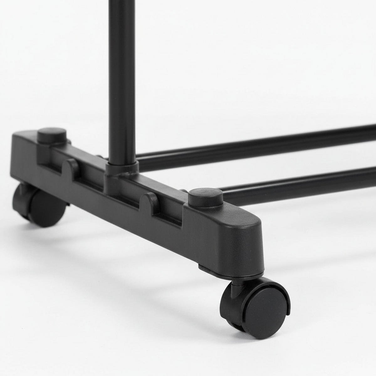 STALAK ZA ODEĆU  crna, srebrna  metal  - srebrna/crna, Osnovno, metal/plastika (80/90-160/43cm) - Boxxx