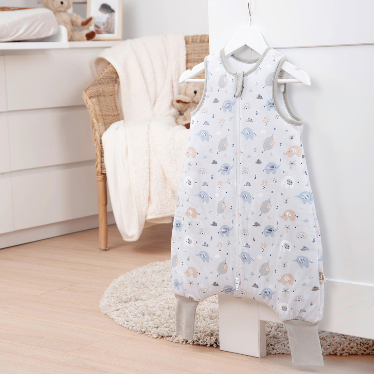 BABYSCHLAFSACK Elephant  70/45 cm     - Weiß, Basics, Textil (70/45cm) - baby best