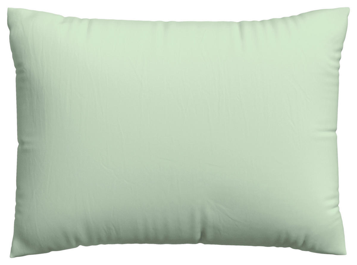 KOPFPOLSTERBEZUG KNITTED JERSEY 60/80 cm  - Hellgrün, Basics, Textil (60/80cm) - Schlafgut