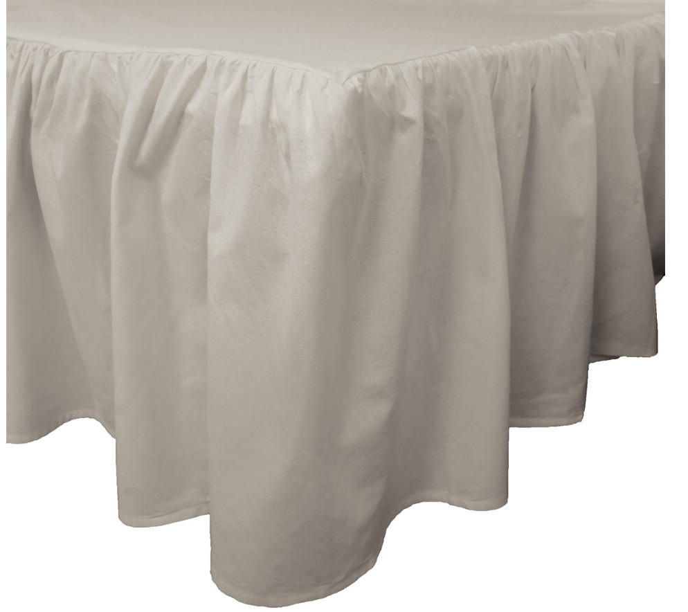 Sängkappa  - beige, Basics, textil (200/180/45cm)