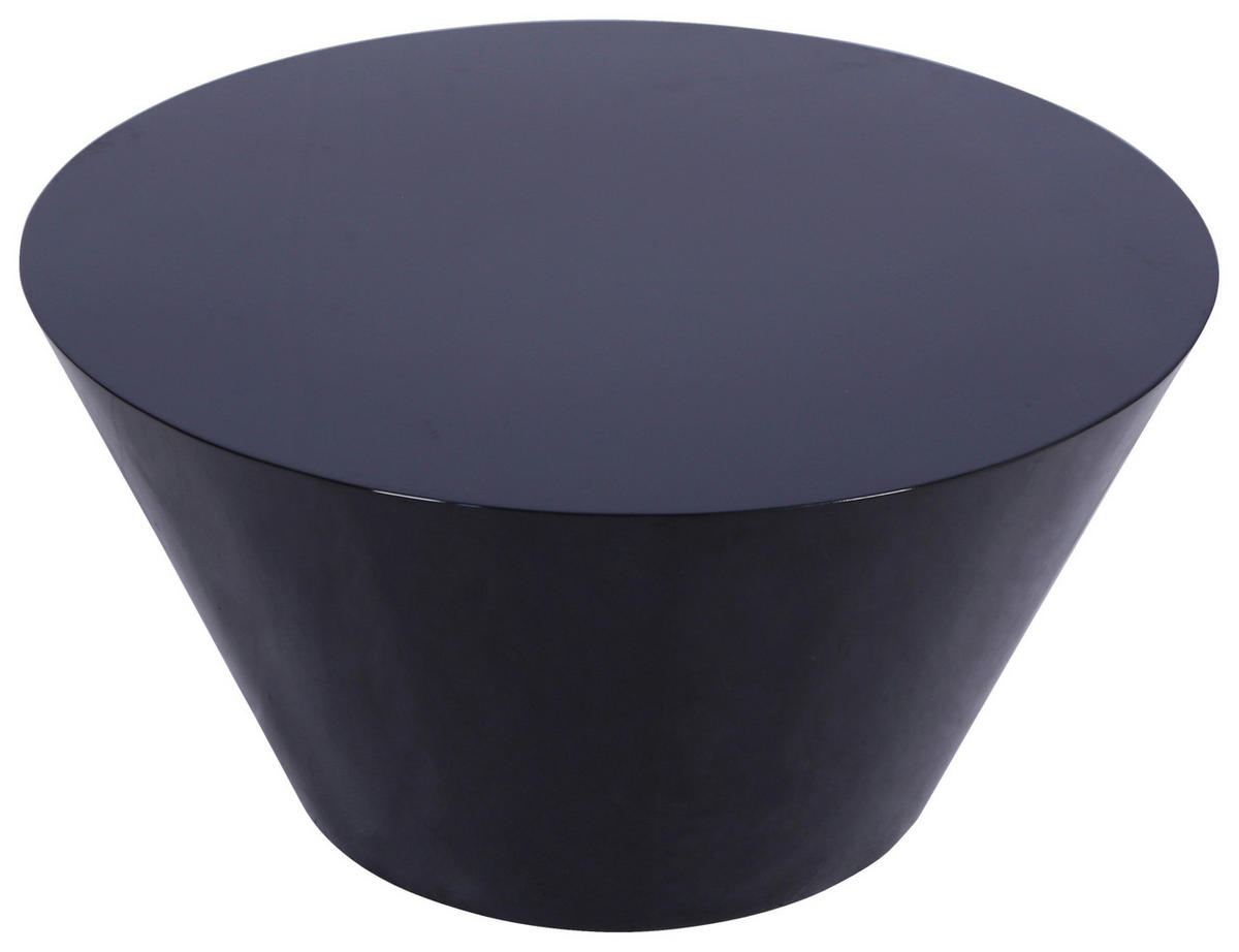 COUCHTISCH 70/70/36 cm rund Schwarz Hochglanz  - Schwarz Hochglanz, Design, Holzwerkstoff (70/70/36cm) - Stylife