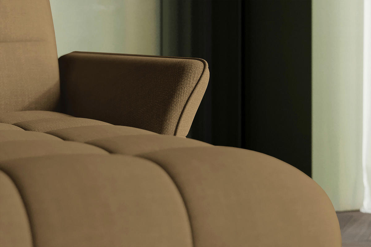 ECKSOFA  in Flachgewebe Olivgrün Rücken echt, Kopfteilverstellung, Sitztiefenverstellung  272/175 cm  - Schwarz/Olivgrün, KONVENTIONELL, Textil/Metall (272/175cm) - Carryhome