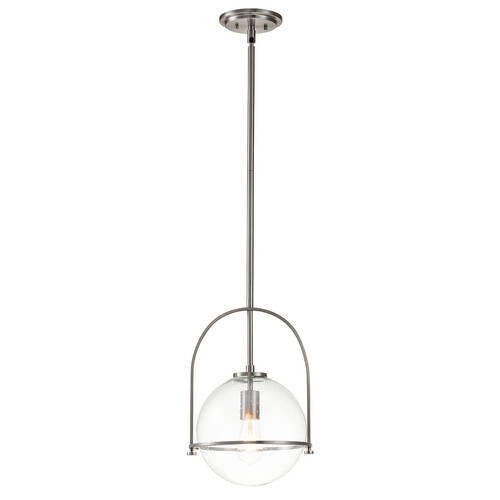 VISEČA SVETILKA  Elstead Somerset      28.9/50.3 cm      E27 - barve niklja, Design, kovina/steklo (28.9/50.3cm) - Elstead Lighting