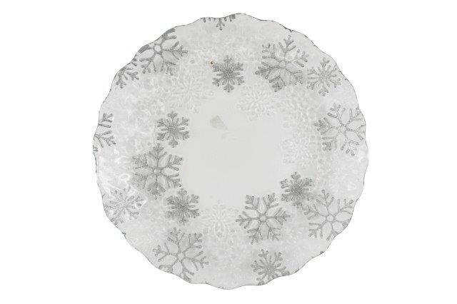 DEKORAČNÝ TANIER - biela, Basics, sklo (30,5cm)