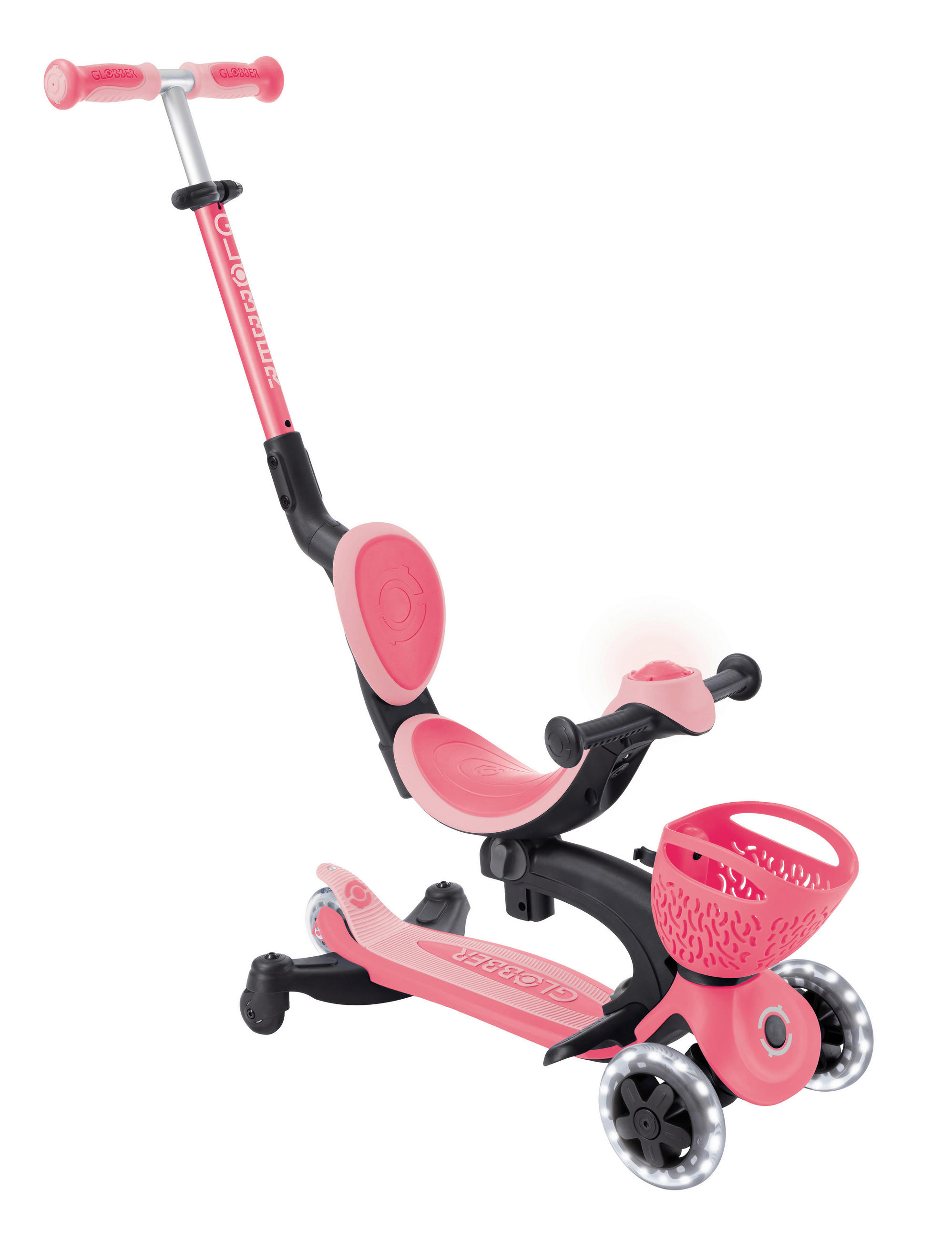 LAUFRAD GO-UP BABY 360 LIGHT 3IN1  - Pink/Rosa, LIFESTYLE, Kunststoff (75/29,5/102,5cm) - GLOBBER