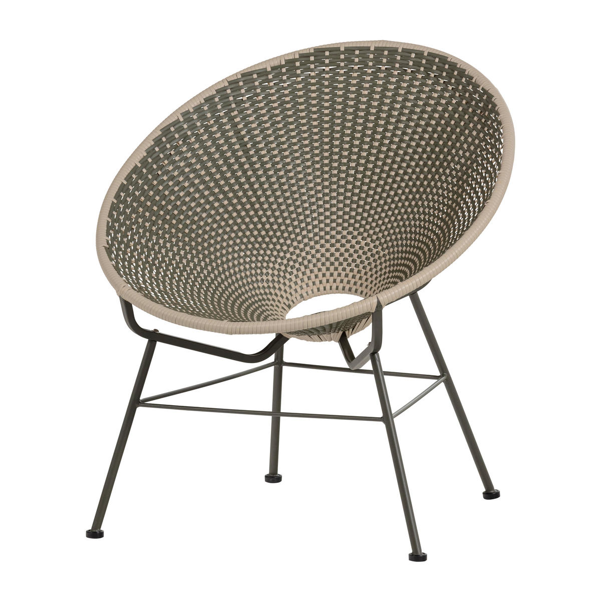 GARTENSESSEL Metall, Kunststoff Grün  - Grün, MODERN, Kunststoff/Metall (73/81/71cm) - Livetastic