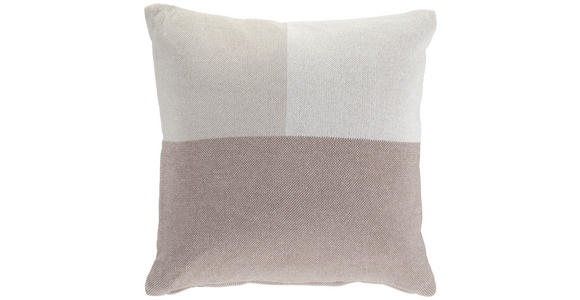 ZIERKISSEN  48/48 cm   - Taupe/Beige, Textil (48/48cm) - Novel