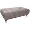 HOCKER Velours Beige  - Beige/Schwarz, Design, Textil/Metall (131/47/71cm) - Stylife
